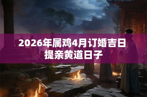 2026年属鸡4月订婚吉日 提亲黄道日子
