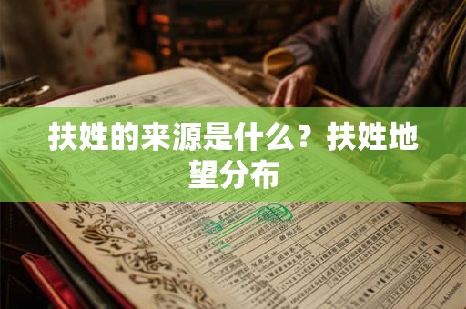 扶姓的来源是什么？扶姓地望分布