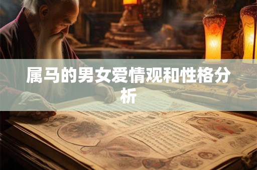 属马的男女爱情观和性格分析