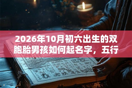 2026年10月初六出生的双胞胎男孩如何起名字，五行属什么？
