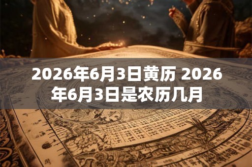 2026年6月3日黄历 2026年6月3日是农历几月