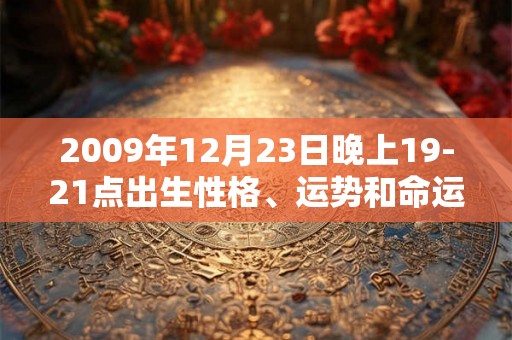 2009年12月23日晚上19-21点出生性格、运势和命运