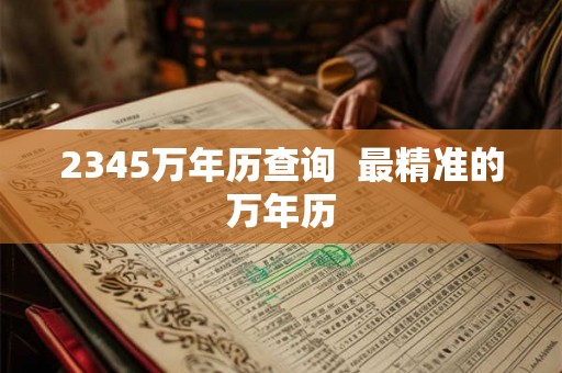 2345万年历查询  最精准的万年历