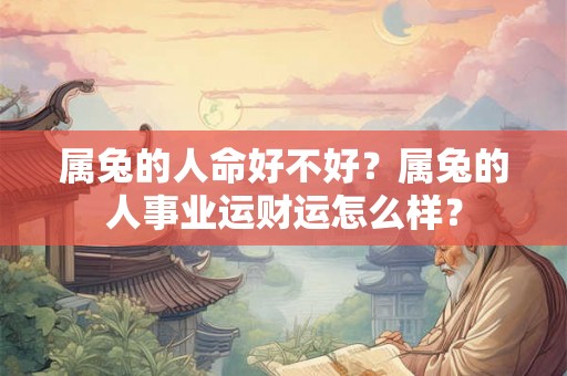 属兔的人命好不好？属兔的人事业运财运怎么样？