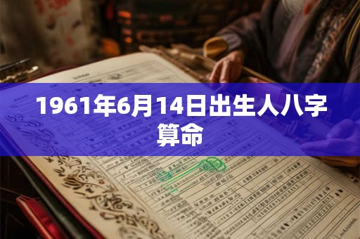 1961年6月14日出生人八字算命 1961年6月14日出生人八字算命