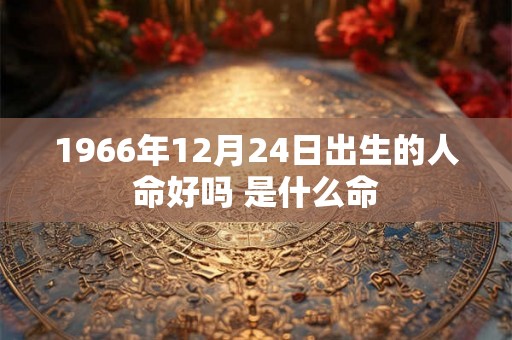 1966年12月24日出生的人命好吗 是什么命