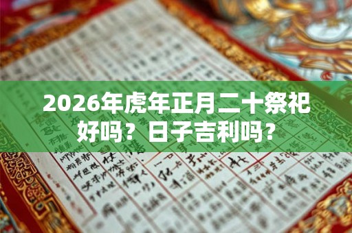 2026年虎年正月二十祭祀好吗？日子吉利吗？