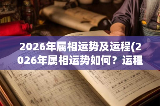 2026年属相运势及运程(2026年属相运势如何？运程有何变化？)