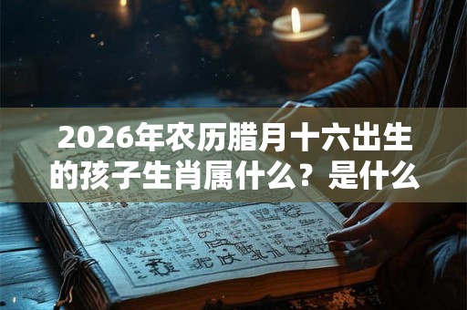 2026年农历腊月十六出生的孩子生肖属什么？是什么星座？