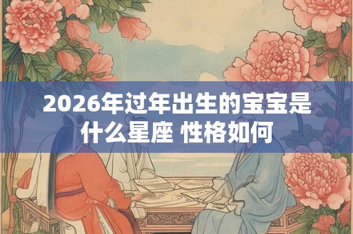 2026年过年出生的宝宝是什么星座 性格如何