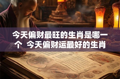 今天偏财最旺的生肖是哪一个  今天偏财运最好的生肖吉吉网