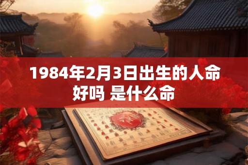 1984年2月3日出生的人命好吗 是什么命