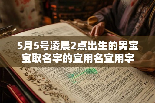 5月5号凌晨2点出生的男宝宝取名字的宜用名宜用字
