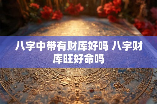 八字中带有财库好吗 八字财库旺好命吗