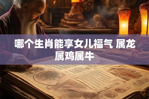 哪个生肖能享女儿福气 属龙属鸡属牛