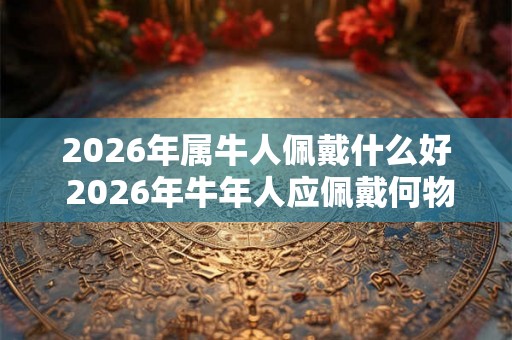 2026年属牛人佩戴什么好 2026年牛年人应佩戴何物