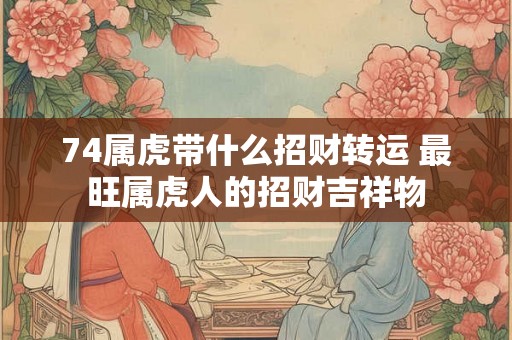 74属虎带什么招财转运 最旺属虎人的招财吉祥物 74属虎带什么招财转运 最旺属虎人的招财吉祥物
