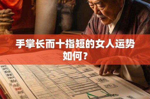 手掌长而十指短的女人运势如何? 手掌长而十指短的女人运势如何?