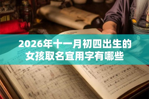 2026年十一月初四出生的女孩取名宜用字有哪些