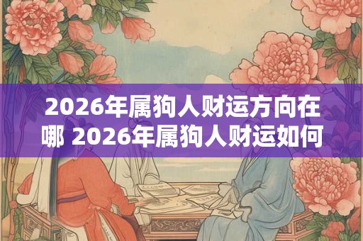 2026年属狗人财运方向在哪 2026年属狗人财运如何