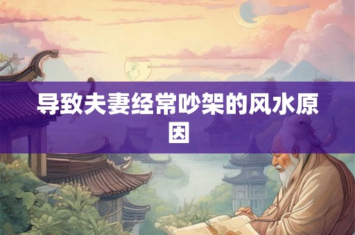 导致夫妻经常吵架的风水原因
