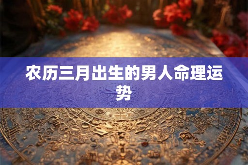 农历三月出生的男人命理运势 农历三月出生的男人命理运势