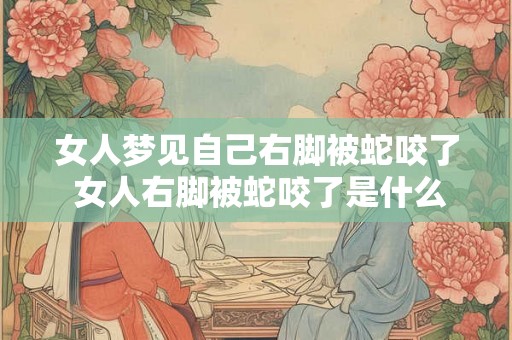 女人梦见自己右脚被蛇咬了 女人右脚被蛇咬了是什么意思