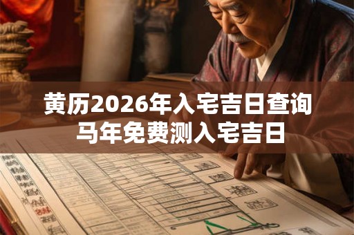 黄历2026年入宅吉日查询 马年免费测入宅吉日 黄历2026年入宅吉日查询 马年免费测入宅吉日