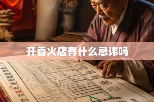 开香火店有什么忌讳吗