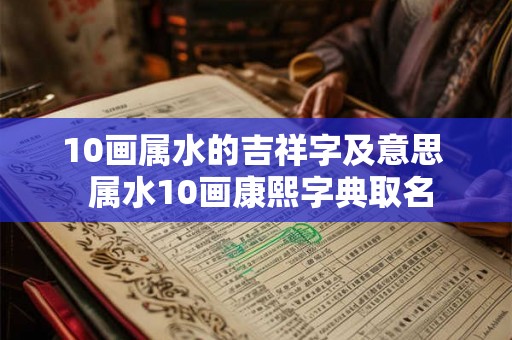 10画属水的吉祥字及意思  属水10画康熙字典取名