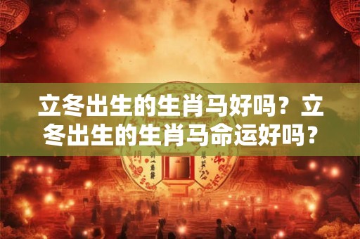 立冬出生的生肖马好吗?立冬出生的生肖马命运好吗? 立冬出生的生肖马好吗?立冬出生的生肖马命运好吗?