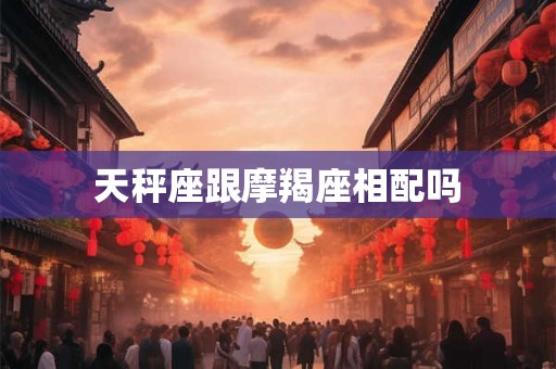 天秤座跟摩羯座相配吗