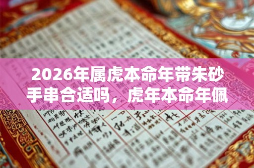 2026年属虎本命年带朱砂手串合适吗，虎年本命年佩戴朱砂好吗？