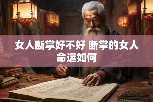 女人断掌好不好 断掌的女人命运如何