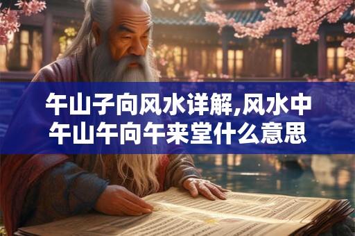 午山子向风水详解,风水中午山午向午来堂什么意思
