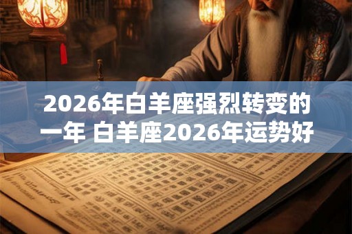 2026年白羊座强烈转变的一年 白羊座2026年运势好不好 2026年白羊座强烈转变的一年 白羊座2026年运势好不好