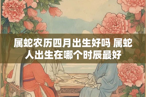 属蛇农历四月出生好吗 属蛇人出生在哪个时辰最好 属蛇农历四月出生好吗 属蛇人出生在哪个时辰最好