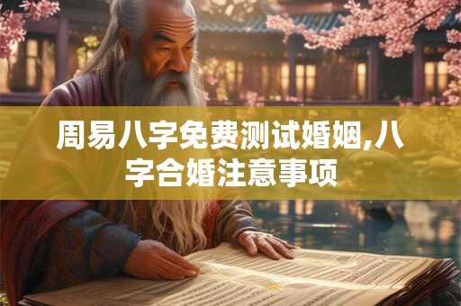 周易八字免费测试婚姻,八字合婚注意事项