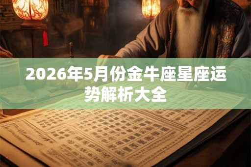 2026年5月份金牛座星座运势解析大全