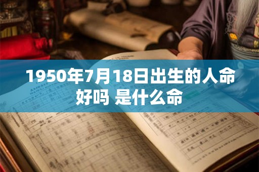 1950年7月18日出生的人命好吗 是什么命