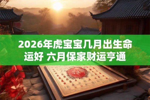 2026年虎宝宝几月出生命运好 六月保家财运亨通