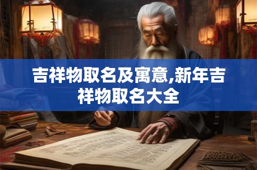 吉祥物取名及寓意,新年吉祥物取名大全