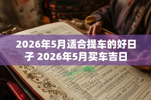 2026年5月适合提车的好日子 2026年5月买车吉日