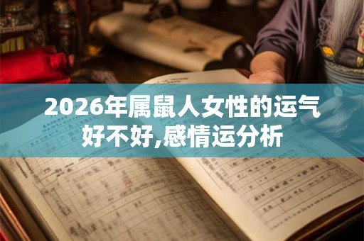 2026年属鼠人女性的运气好不好,感情运分析