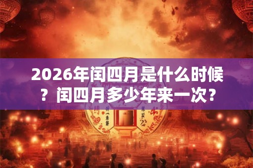 2026年闰四月是什么时候？闰四月多少年来一次？