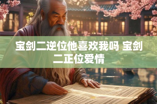 宝剑二逆位他喜欢我吗 宝剑二正位爱情