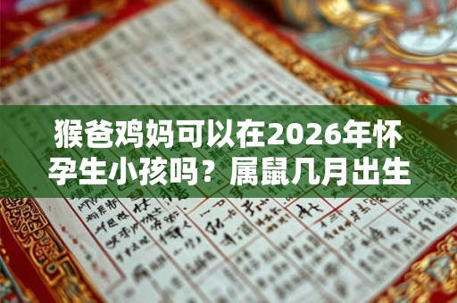 猴爸鸡妈可以在2026年怀孕生小孩吗？属鼠几月出生命好？