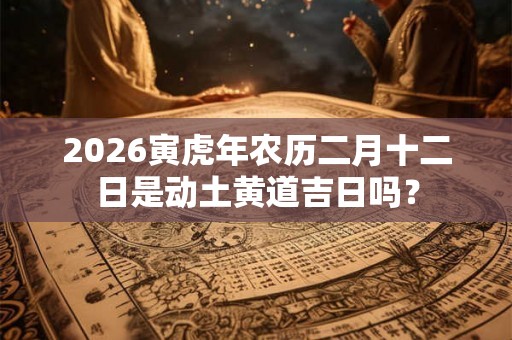 2026寅虎年农历二月十二日是动土黄道吉日吗？