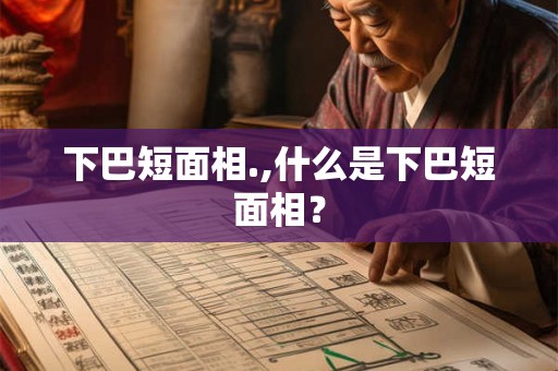 下巴短面相.,什么是下巴短面相？
