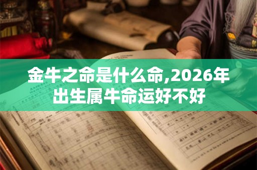 金牛之命是什么命,2026年出生属牛命运好不好
